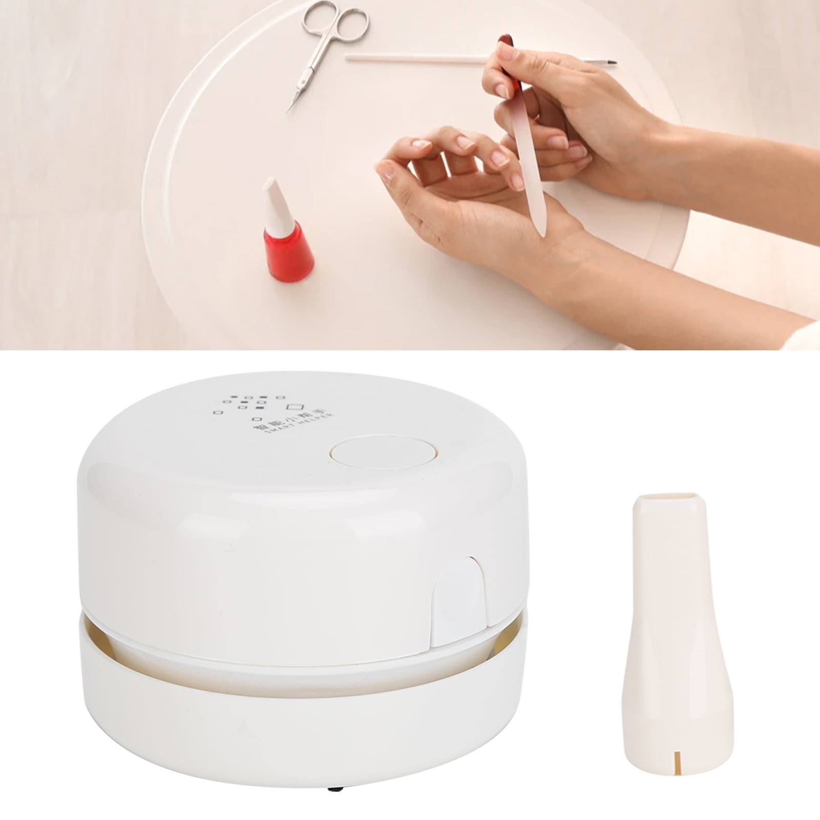 Demonsen Mini Nail Vacuum Cleaner,Nail Sweeper Vacuum,Mini Tabletop