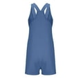 thumbnail image 6 of Sevevn Womens Summer Casual Romper Sleeveless Athletic Trendy Short Jumpsuit Savings Up to 30% Off Blue XXL, 6 of 9