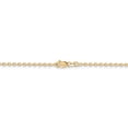 thumbnail image 4 of Real 14kt Yellow Gold 2mm Round Open Link Cable Chain; 20 inch; Lobster Clasp; for Adults and Teens; for Women and Men, 4 of 5