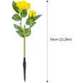 thumbnail image 6 of Outdoor Solar Garden Lights - Anpro LED Flower Solar Powered Lights with 6 Rose Flower, Waterproof Solar Lights for Yard, Decoration, 6 of 8