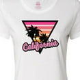 thumbnail image 4 of Inktastic California with Triangle and Palm Trees Women's T-Shirt, 4 of 5
