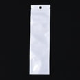 thumbnail image 2 of 100 pc Pearl Film Plastic Zip Lock Bags Resealable Packaging Bags with Hang Hole Top Seal Self Seal Bag Rectangle White 21x6cm Inner Measure: 18x5cm, 2 of 3