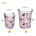 thumbnail image 5 of Balery Cat Round Laundry Basket with Handles Waterproof Freestanding Laundry Hamper for Clothes Toys in the Dorm and Family-Medium, 5 of 8