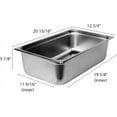 thumbnail image 6 of TrueCraftware- Full Size 6" Deep Stainless Steel Anti-Jamming Steam Table Pan 22 Gauge- Steam Food Pan Anti-Jam Steam Table Hotel Pan for Restaurant Family Events Personal Catering Use, 6 of 6