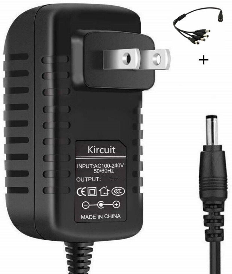 Kircuit To 4 Way Splitter Connector 12V AC/DC Adapter Replacement For ...