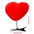 thumbnail image 4 of Love Heart Hair Pin Lovely Side Clip Holiday Theme Hair Clip for Party Gathering, 4 of 9