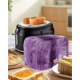 thumbnail image 5 of Purple Toaster Cover 2 Slice, Retro Oil Painting Modern Abstract Art Aesthetics Dustproof Bread Machine Oven Cover with Storage Pockets, Fits Most Kitchen Toasters Protector, 5 of 5