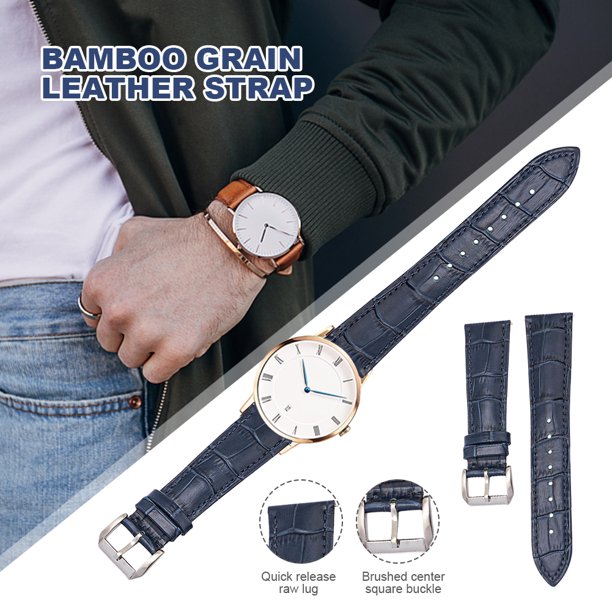 Correa de reloj de moda de cuero de grano superior correa de reloj moderna transpirable para hombres y mujeres Ndcxsfigh Para estrenar