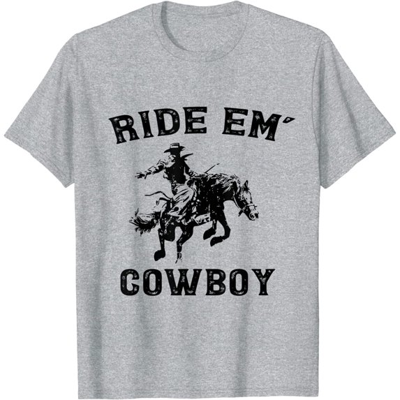 Cowboy Horse Rider Shirt Animal Gifts For Men Women Girls Kids Boy Tshirt Cowgirl Western Rodeo Shirt Vintage Wild West Texas Cowboy Tshirt