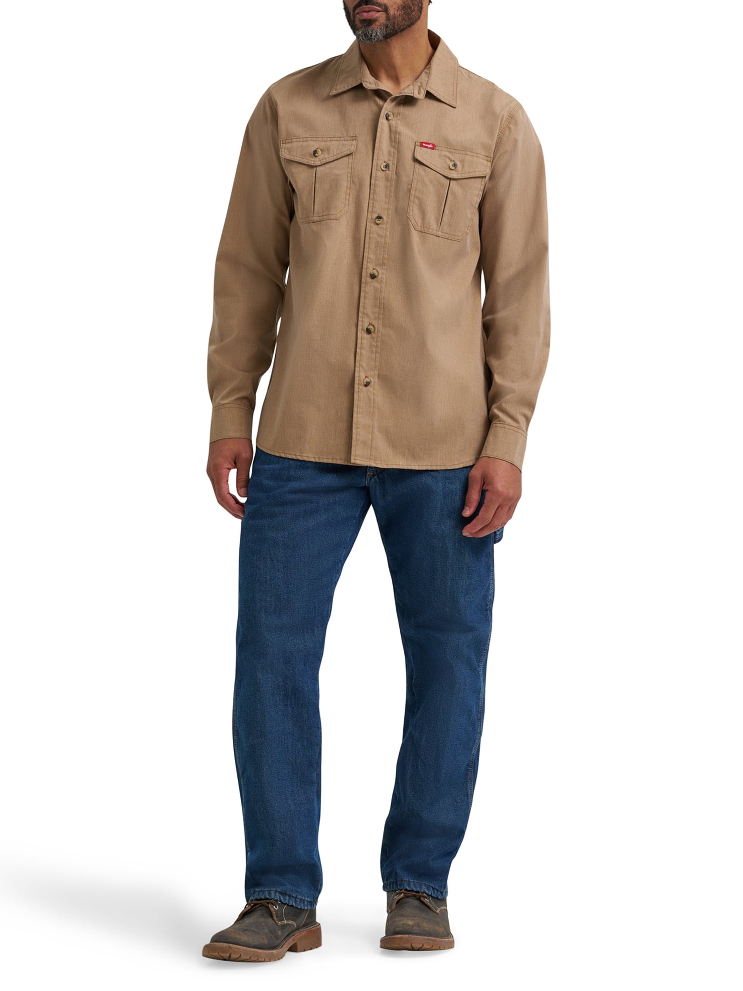 Wrangler Men's and Big Men's Relaxed Fit Fleece Lined Cargo Pant