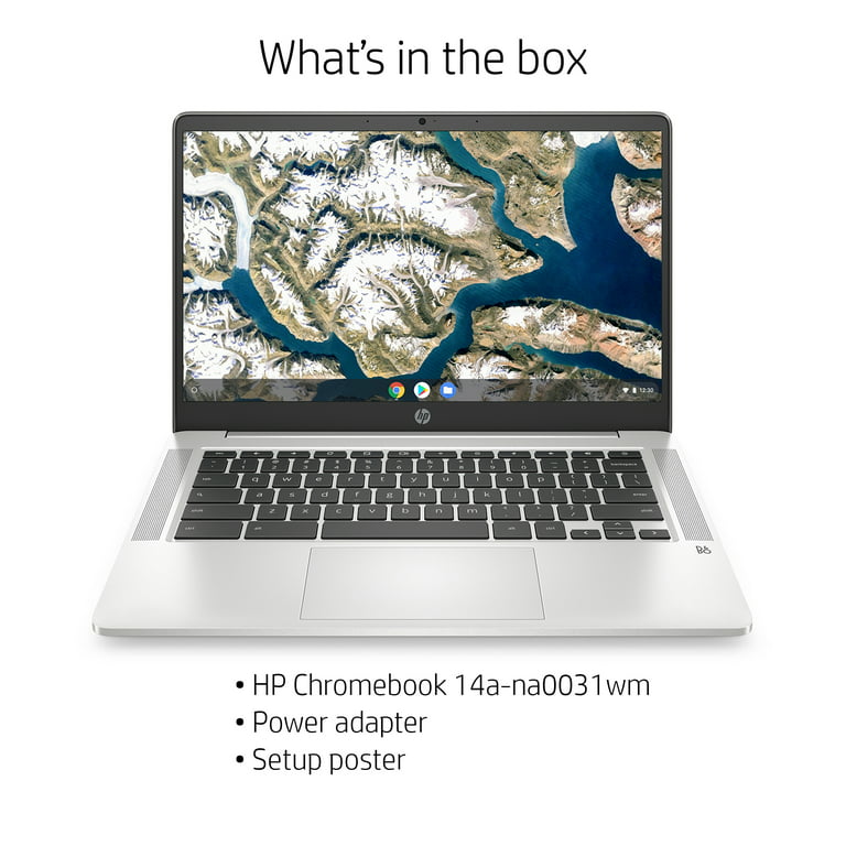HP Chromebook 14" FHD Laptop, Intel Pentium Silver 4GB RAM, 64GB HD, Chrome OS, 14a-na0031wm -