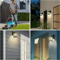 thumbnail image 6 of NookNova Outdoor Porch Light with GFCI Outlet Dusk to Dawn Sensor Wall Light Fixture Front Door Exterior Wall Sconce for House Patio Balcony Garage Doorway, 6 of 8