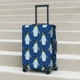 thumbnail image 5 of Uemuo Beautiful King Penguin Pattern Printed Washable Luggage Cover - Fashion Suitcase Protector Fits 18-32 Inch Luggage -X-Large, 5 of 9