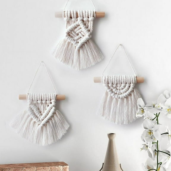 Mini Skirt Macrame Tapestry Wall Hanging Boho Decoration Nursery Home Dorm Apartment Bedroom Headboard Ornament New Year Gift