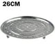 thumbnail image 2 of Stainless Steel Steamer Tray Rack Plate Steam Cooking 3 Stands Round Type 18-30 Multipurpose Steamed Slices With Feet, 2 of 11