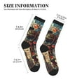 thumbnail image 3 of KLL Tribal Futuristic Warrior Print Cool Socks Men's Women's Crew Socks Funny Crazy Novelty Stockings, 3 of 7