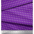 thumbnail image 3 of Soimoi Purple Rayon Fabric Tree Christmas Print Fabric by Yard 56 Inch Wide, 3 of 3