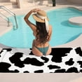 thumbnail image 7 of GZHJMY Beach Towel for Women Girls, Black and White Cow Print Bath Towel, Oversized Lightweight Sport Towel, 31x63 Inch, 7 of 7