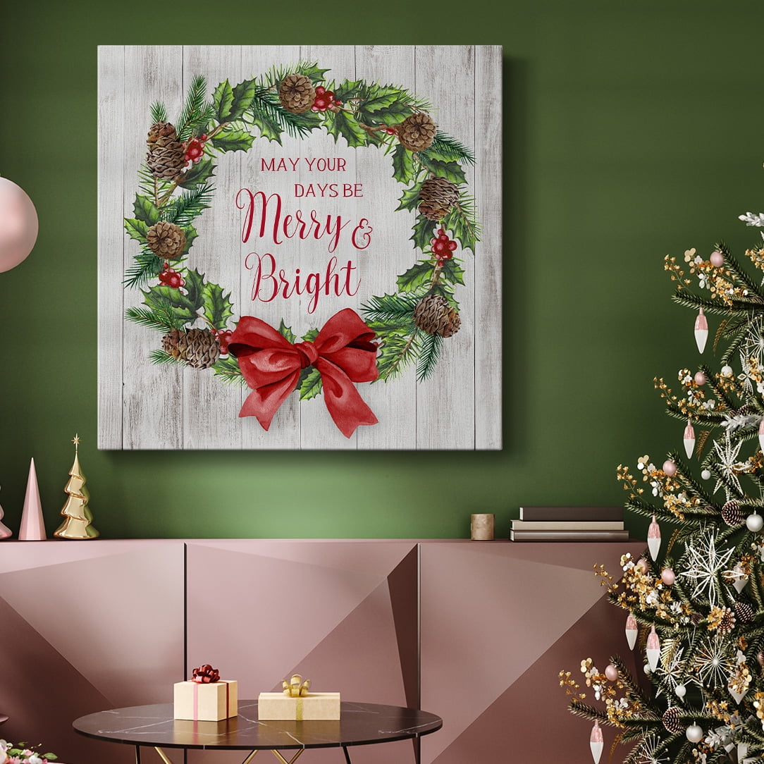 Christmas Wreath- Gallery Wrapped Canvas