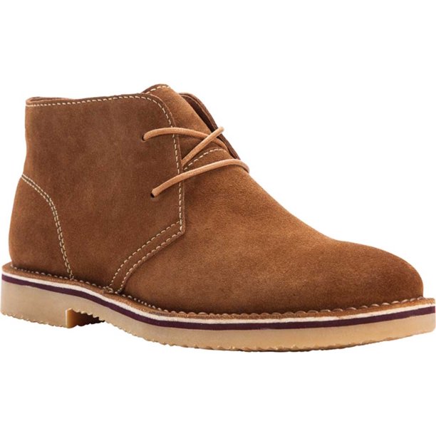 Propet - Men's Propet Findley Chukka Boot Tan Suede 9.5 D - Walmart.com ...