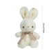 thumbnail image 3 of Conejito blanco de peluche con lazo | Peluche de poliéster suave | Conejito de Pascua de 23 cm para decoración de Pascua y centros de mesa de boda, 3 of 5