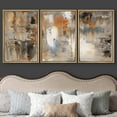 thumbnail image 3 of wall26 Framed Canvas Print Wall Art Set Black, White &amp; Orange Brushstrokes Abstract Shapes Illustrations Modern Art Chic Colorful Multicolor Ultra for Living Room, Bedroom, Office - 16"x24&q, 3 of 5