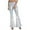 White, variant on Lindreshi Leggings for Women Women's Nightclub Style Flared Pants Multi-color Stretch Micro Stretch Slim Pants