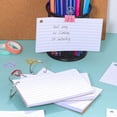 thumbnail image 3 of KAKOWELY 4 Pcs Flash Cards Index Cards Lined Flash Cards Vocabulary Cards Flashcards With Rings For Studying,5"X2.99"X0.39", 3 of 5