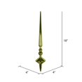 thumbnail image 3 of Vickerman M183473S 18 in. Lime Shiny Cupola Finial Ornament  2 per Bag, 3 of 3