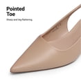 thumbnail image 4 of DREAM PAIRS Women's Kitten Heels Slingback Low Closed Toe Comfortable Pumps Pointed Toe Wedding Party Elegant Dress Shoes, 4 of 8