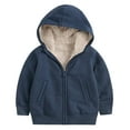 thumbnail image 5 of BOBOGOJP Girls Sweatshir Zipper Long Sleeve Fleece Hoodies Solid Hooded Sweatshirts Fashion Fall Pullover Sweaters With Pockets Navy for Size 13-14 Years, 5 of 6