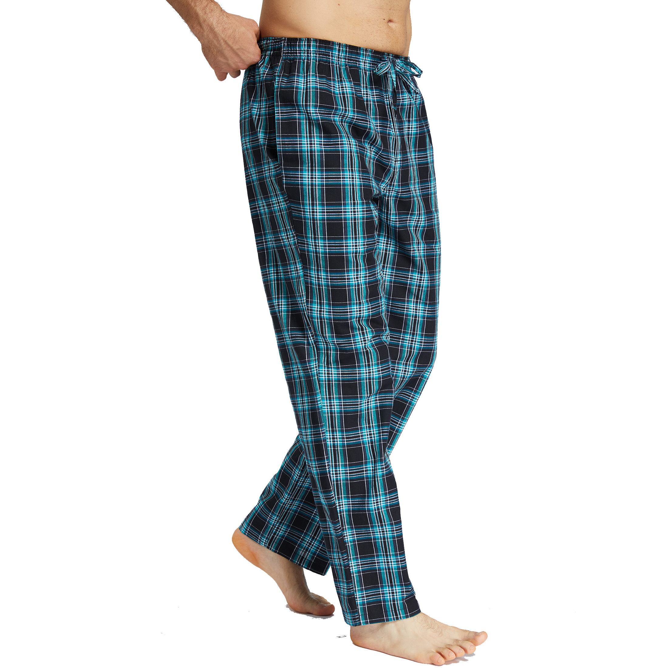 Onimisc Men's Cotton Pajama Pants, 3-Pack Plaid photo 5