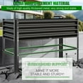 thumbnail image 3 of Raised Garden Bed with Legs, 48×24×32in Large Metal Elevated Raised Planter Box,600lb Capacity with Drainage Holes for Vegetables Lawn Green Flowers, Fruits, Terrace, 3 of 7