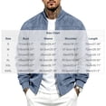 thumbnail image 5 of FRSASU Men's Faux Suede Bomber Jacket Zip‑Up Ribbed Collar Casual Lightweight Outerwear with Side Pockets Light Blue, 5 of 8