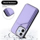 thumbnail image 5 of For Honor X70i Honor 400 Lite Case Card Holder Kickstand Skin-Touch Phone Cover with Wrist Strap - L, 5 of 5