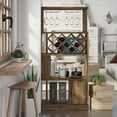 thumbnail image 2 of ENITIAL STAR Arlo 11-Bottle Wood Wine Cabinet, 2 of 5