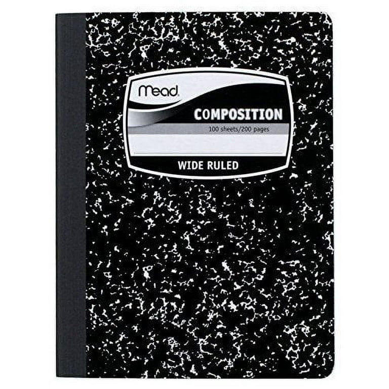 【大特価!!】 Wide Notebook, Composition Mead Ruled, Pack 6 Sheets, 100 洋書