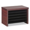 Alera ALEVA316012MY Valencia Series 15.75 in. x 9.88 in. x 10.88 in. Under Counter Organizer Shelf - Mahogany