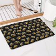 thumbnail image 4 of Cartoon Construction Vehicles Yellow Black Pattern Bathroom Rugs Mat,Non Slip Microfiber Bathroom Rug,Rubber Backing,Soft Bathroom Mats for Bathroom Floor,Tub and Shower,17x27in(43x68cm), 4 of 5