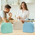 thumbnail image 6 of Inosoo Light Blue Insulated Lunch Bag, Reusable Leak Proof Tote Lunch Box for Women Work, 6 of 8