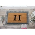 thumbnail image 3 of A1HC First Impression Rubber and Coir Albena 24" X 36" Bronze Finished Heavy Duty Monogrammed Doormat, 3 of 8