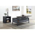 thumbnail image 3 of ACME Cargo Metal Coffee Table with Lift Top in Weathered Oak and Gunmetal, 3 of 7