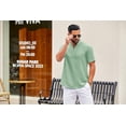 thumbnail image 3 of COOFANDY Men Beach Shirt Short Sleeve Hippie Casual Summer Linen Shirt, 3 of 9