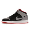thumbnail image 2 of Jordan Kid's 1 Mid Bred Shadow Basketball Shoes, from StockX, 2 of 5