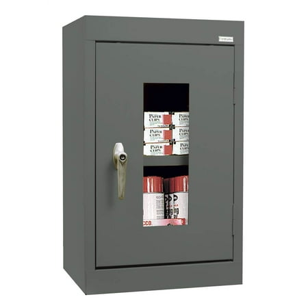See-Thru Clearview Wall Cabinet in Charcoal