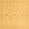 thumbnail image 1 of Ahgly Company Indoor Square Oriental Brown Traditional Area Rugs, 6' Square, 1 of 4