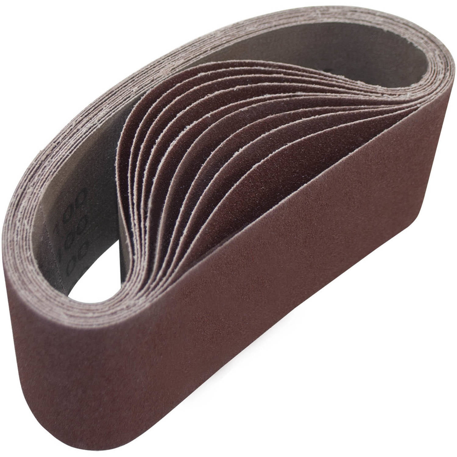 6 Pack 3" x 21" Inch 100 Grit Aluminum Oxide Sanding Belt Kit Metal or Wood 