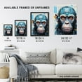 thumbnail image 4 of Chimpanzee Robot Hybrid Schematic Blueprint Futuristic Secret Complex Arcane Manuscript Gift For Him Man Cave Extra Large XL Wall Art Poster Print, 4 of 5