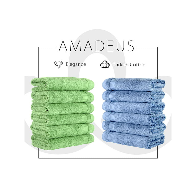 Classic Turkish Towels Amadeus Bath Towels 30x54 4 Piece Set - White
