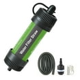 thumbnail image 1 of Filter Straw Outdoor Portable Survival Gear for Camping Hiking Backpacking Preparedness Green, 1 of 7